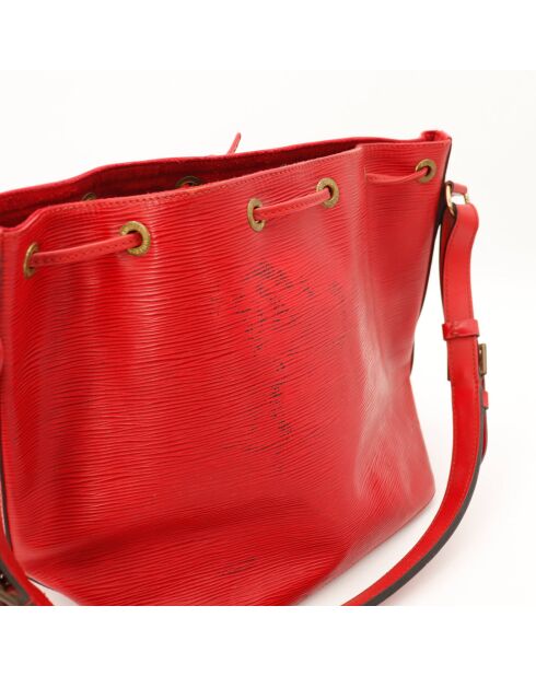 Sac en cuir Petit Noé rouge - Bon état - 25x26x20 cm
