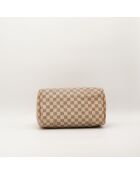 Bolsa Speedy 30 Damier Azur color caramelo claro, en buen estado, 30 x 17 x 21 cm