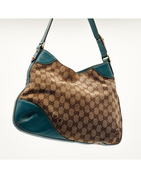 Die beigefarbene Jackie Horsebit Tasche - Guter Zustand - 33 x 24 x 26 cm
