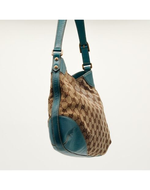 Die beigefarbene Jackie Horsebit Tasche - Guter Zustand - 33 x 24 x 26 cm