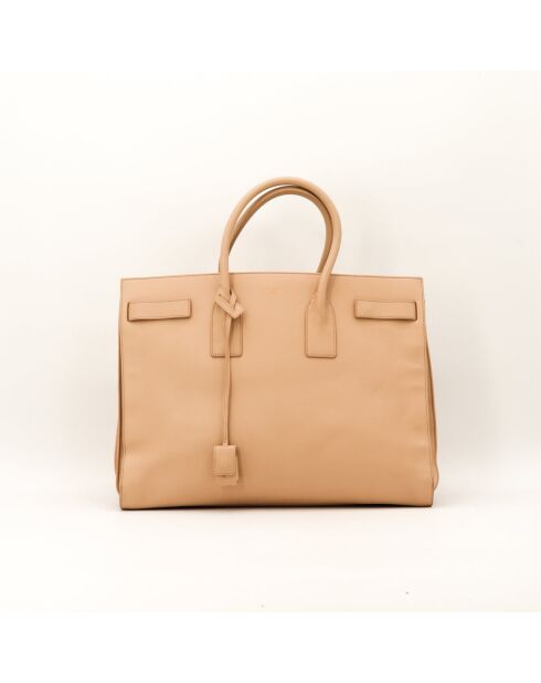 Bolsa de día grande de color beige - Buen estado - 40 x 21 x 30 cm
