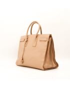 Bolsa de día grande de color beige - Buen estado - 40 x 21 x 30 cm