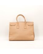 Bolsa de día grande de color beige - Buen estado - 40 x 21 x 30 cm