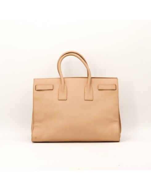 Bolsa de día grande de color beige - Buen estado - 40 x 21 x 30 cm