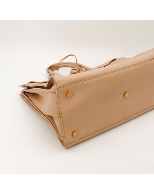 Bolsa de día grande de color beige - Buen estado - 40 x 21 x 30 cm