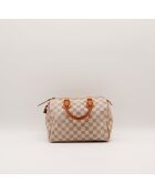 Speedy 25 Damier Azur beige Tasche - Sehr guter Zustand - 25 x 19 x 15 cm
