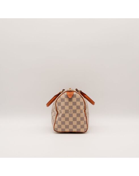 Speedy 25 Damier Azur beige Tasche - Sehr guter Zustand - 25 x 19 x 15 cm
