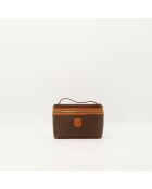Sac Vanity Macadam marron foncé - Bon état - 37x3.6 cm
