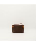 Sac Vanity Macadam marron foncé - Bon état - 37x3.6 cm