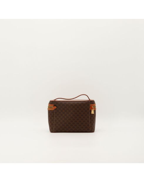 Sac Vanity Macadam marron foncé - Bon état - 37x3.6 cm