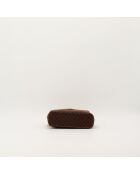 Sac Vanity Macadam marron foncé - Bon état - 37x3.6 cm