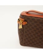 Sac Vanity Macadam marron foncé - Bon état - 37x3.6 cm
