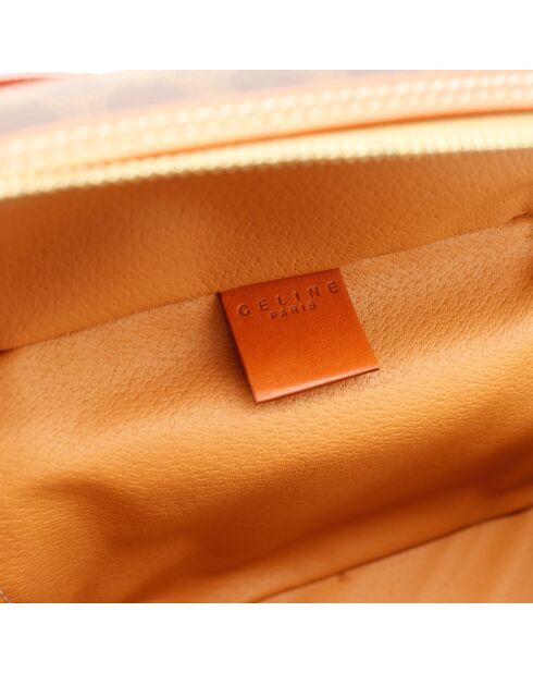 Sac Vanity Macadam marron foncé - Bon état - 37x3.6 cm
