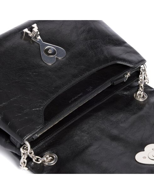 Sac Voulez-Vous en cuir noir - Neuf - 33x19x13 cm