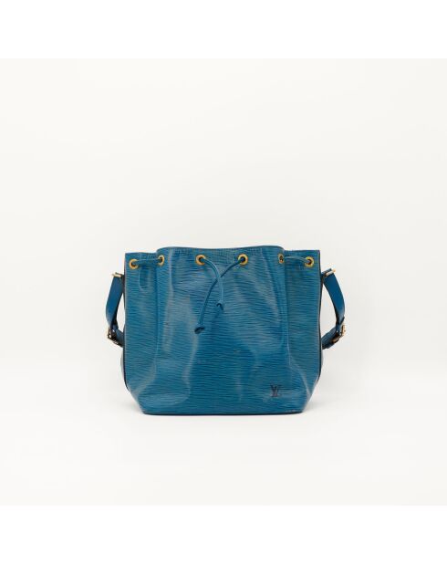 Sac en cuir Petit Noé bleu - Bon état - 25x26x20 cm