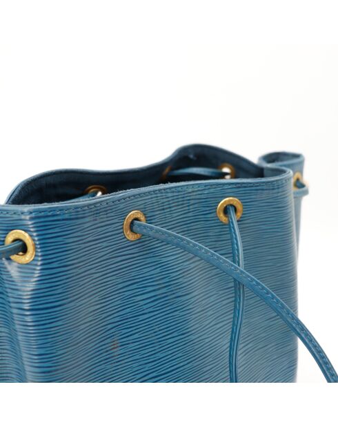 Sac en cuir Petit Noé bleu - Bon état - 25x26x20 cm