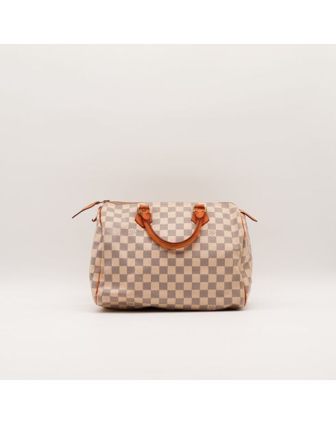 Speedy 30 Azur Damier beige Tasche - Sehr guter Zustand - 30 x 21 x 17 cm