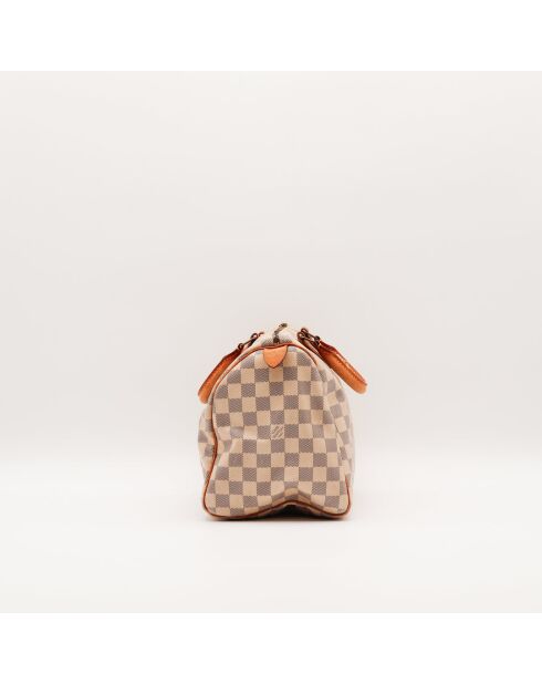 Speedy 30 Azur Damier beige Tasche - Sehr guter Zustand - 30 x 21 x 17 cm