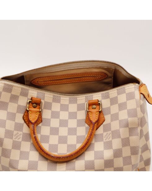 Speedy 30 Azur Damier beige Tasche - Sehr guter Zustand - 30 x 21 x 17 cm