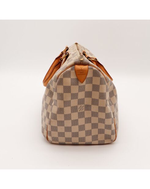 Speedy 30 Damier Azur beige Tasche - Sehr guter Zustand - 30 x 17 x 21 cm cm