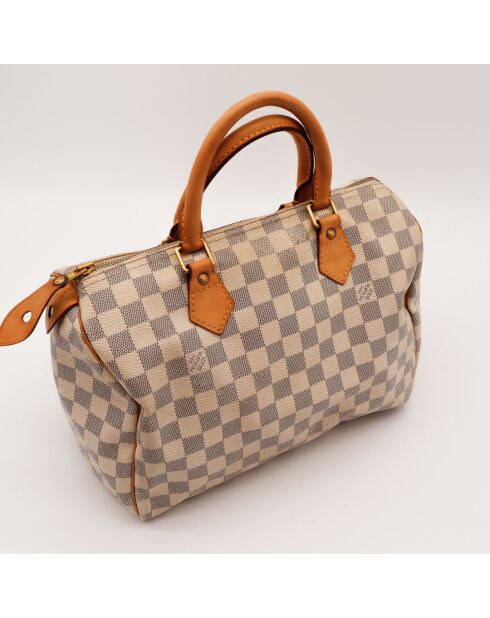 Speedy 30 Damier Azur beige Tasche - Sehr guter Zustand - 30 x 17 x 21 cm cm