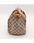Speedy 30 Damier Azur beige Tasche - Sehr guter Zustand - 30 x 17 x 21 cm cm