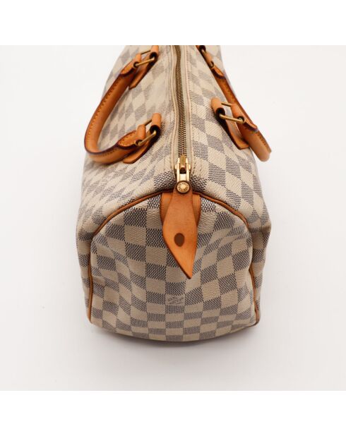 Speedy 30 Damier Azur beige Tasche - Sehr guter Zustand - 30 x 17 x 21 cm cm