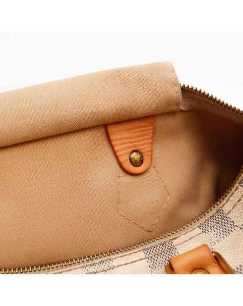 Speedy 30 Damier Azur beige Tasche - Sehr guter Zustand - 30 x 17 x 21 cm cm