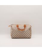 Speedy 30 Damier Azur beige Tasche - Sehr guter Zustand - 30 x 17 x 21 cm cm