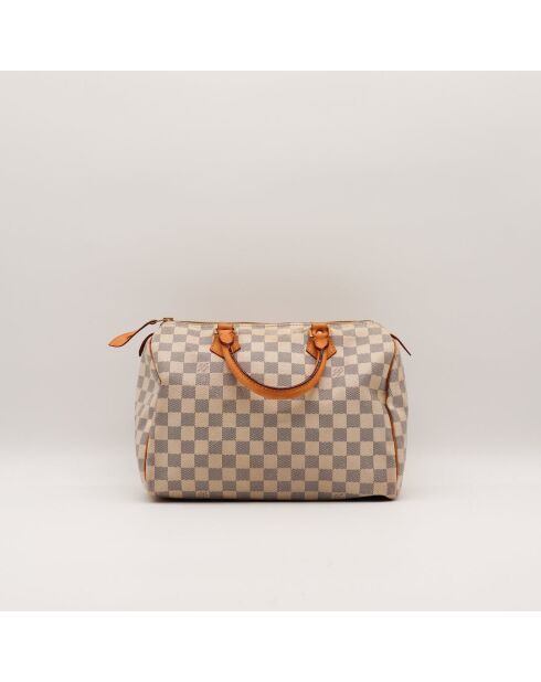 Speedy 30 Damier Azur beige Tasche - Sehr guter Zustand - 30 x 17 x 21 cm cm