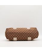 Bolsa de bambú blanca - Muy buen estado - 39 x 27 x 14 cm