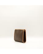 Pochette marrone macadam - Buone condizioni - 23 x 17 cm