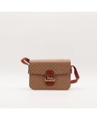 Macadam Triomphe Schultertasche beige/braun - Guter Zustand - 23 x 17 x 8 cm