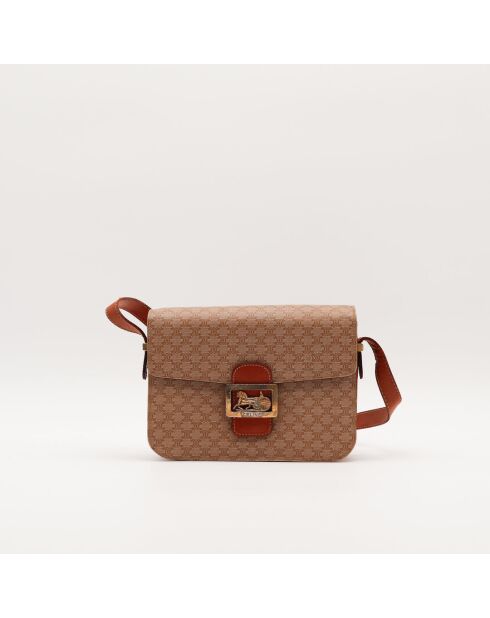 Macadam Triomphe Schultertasche beige/braun - Guter Zustand - 23 x 17 x 8 cm