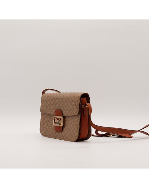 Macadam Triomphe Schultertasche beige/braun - Guter Zustand - 23 x 17 x 8 cm