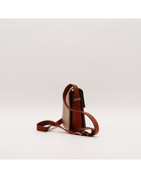 Macadam Triomphe Schultertasche beige/braun - Guter Zustand - 23 x 17 x 8 cm