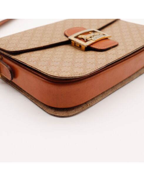 Macadam Triomphe Schultertasche beige/braun - Guter Zustand - 23 x 17 x 8 cm