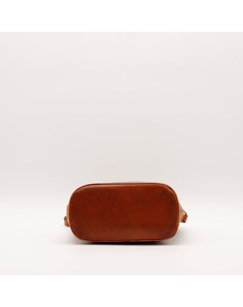 Beuteltasche in Makadam-Beige - Gebrauchsspuren - 23 x 27 x 11 cm
