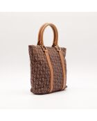 Bruine draagtas Trotter - Goede staat - 25,9 x 24,1 x 7,6 cm
