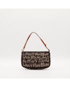 Brauner Beutel - Guter Zustand - 21 x 13 x 3,5 cm
