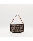 Brauner Beutel - Guter Zustand - 21 x 13 x 3,5 cm
