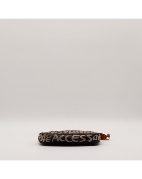 Brauner Beutel - Guter Zustand - 21 x 13 x 3,5 cm