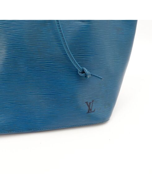 Sac en cuir Petit Noé bleu - Bon état - 25x26x20 cm