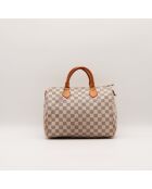 Speedy 30 Damier Azur beige Tasche - Sehr guter Zustand - 30 x 17 x 21 cm