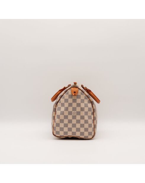 Speedy 30 Damier Azur beige Tasche - Sehr guter Zustand - 30 x 17 x 21 cm