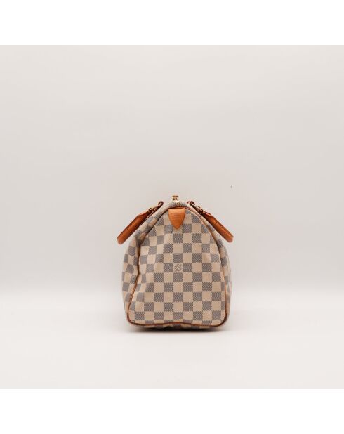 Speedy 30 Damier Azur beige Tasche - Sehr guter Zustand - 30 x 17 x 21 cm