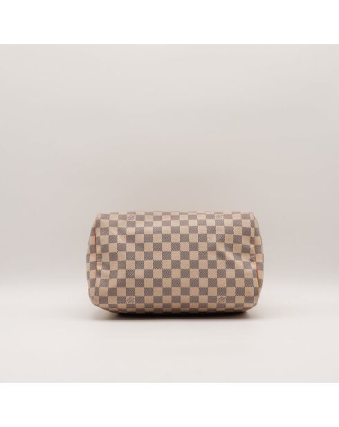 Speedy 30 Damier Azur beige Tasche - Sehr guter Zustand - 30 x 17 x 21 cm
