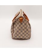 Speedy 30 Damier Azur beige Tasche - Sehr guter Zustand - 30 x 17 x 21 cm