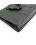 Rosan Taiga dunkelgrüne Dokumentenmappe - Guter Zustand - 41 x 8 x 30 cm