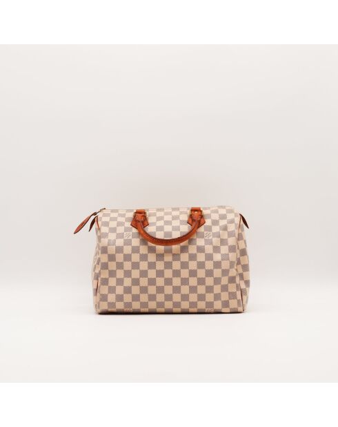 Speedy 30 Azur Damier beige Tasche - Guter Zustand - 30 x 21 x 17 cm